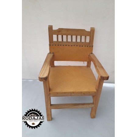 SILLA EN CUERO ESPALDAR MACANA
