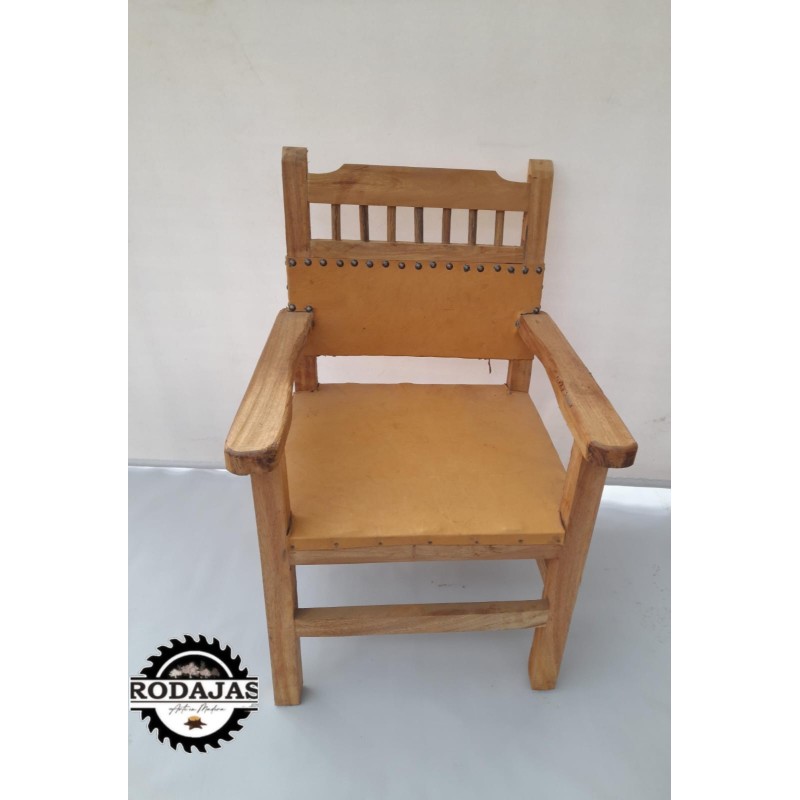 SILLA EN CUERO ESPALDAR MACANA