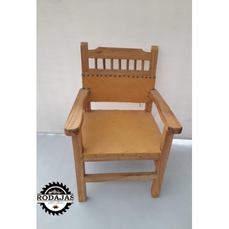 SILLA EN CUERO ESPALDAR MACANA